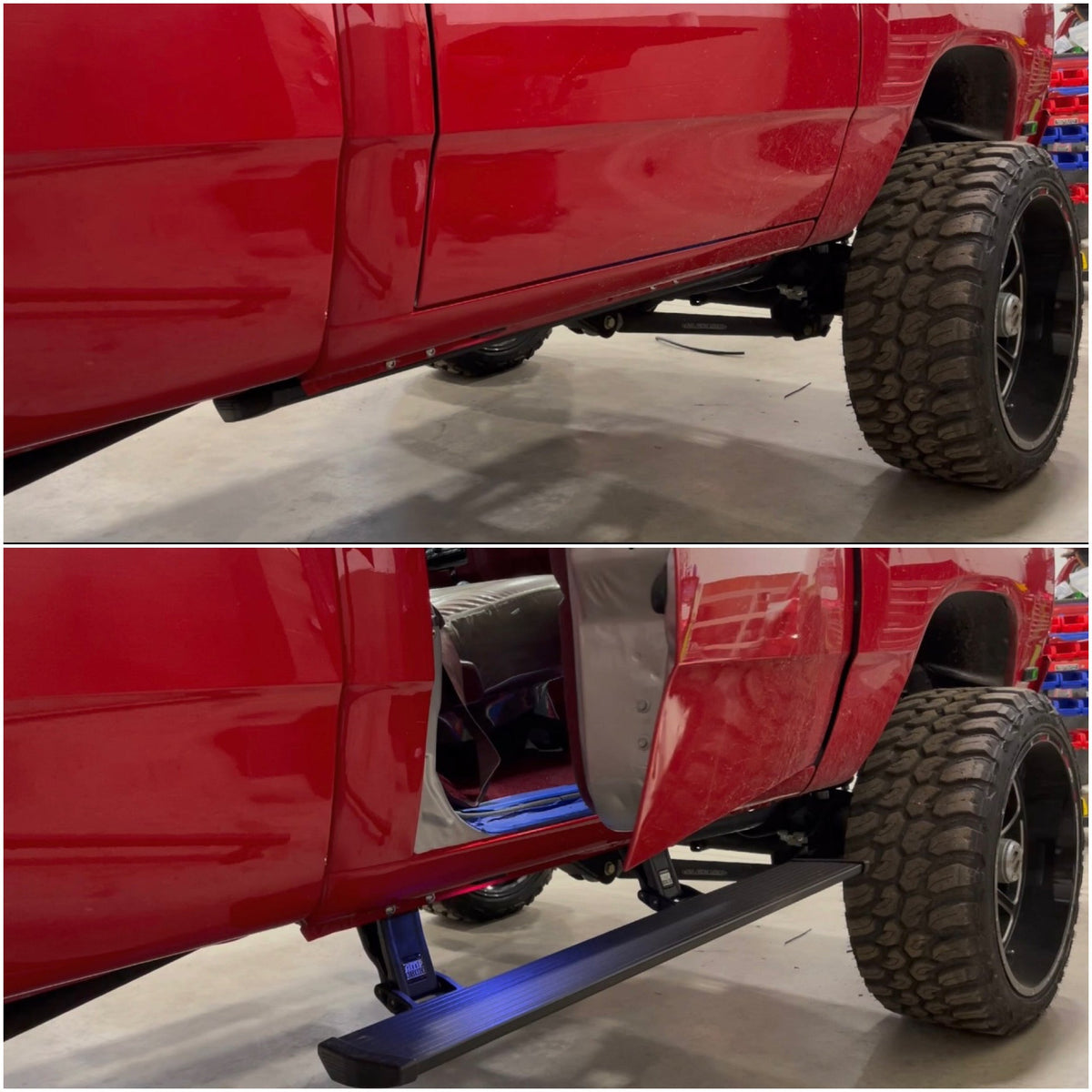 72-93 Dodge Amp Research Power Folding Step Kit