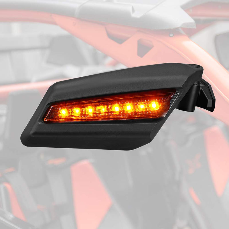 One Pair LED Side Mirrors for Can-Am Maverick X3 | X3 MAX