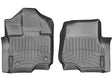 15-C F150 SUPERCREW/SUPERCAB (W/1ST ROW BUCKET SEATING) W/DUAL FLOOR POSTS FRONT FLOORLINER BLACK Far From Stock Meyer Distributing