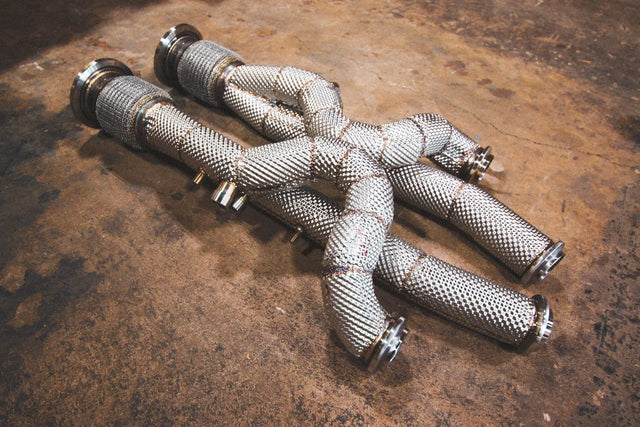 Lamborghini Aventador / S / SV / SVJ Free Flow Front Pipes - Equal Length Valvetronic Designs