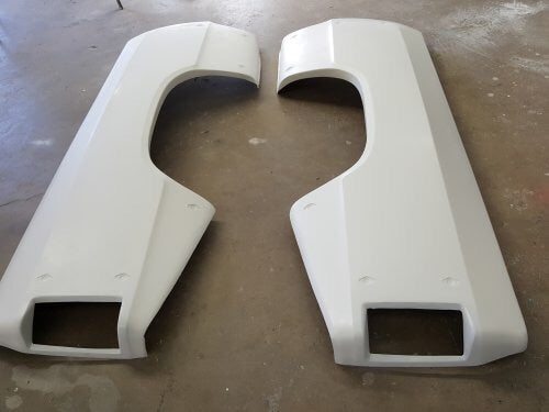 80-93 dodge race fiberglass bedsides, 4 inch flair, 84 inches long Trailer Products