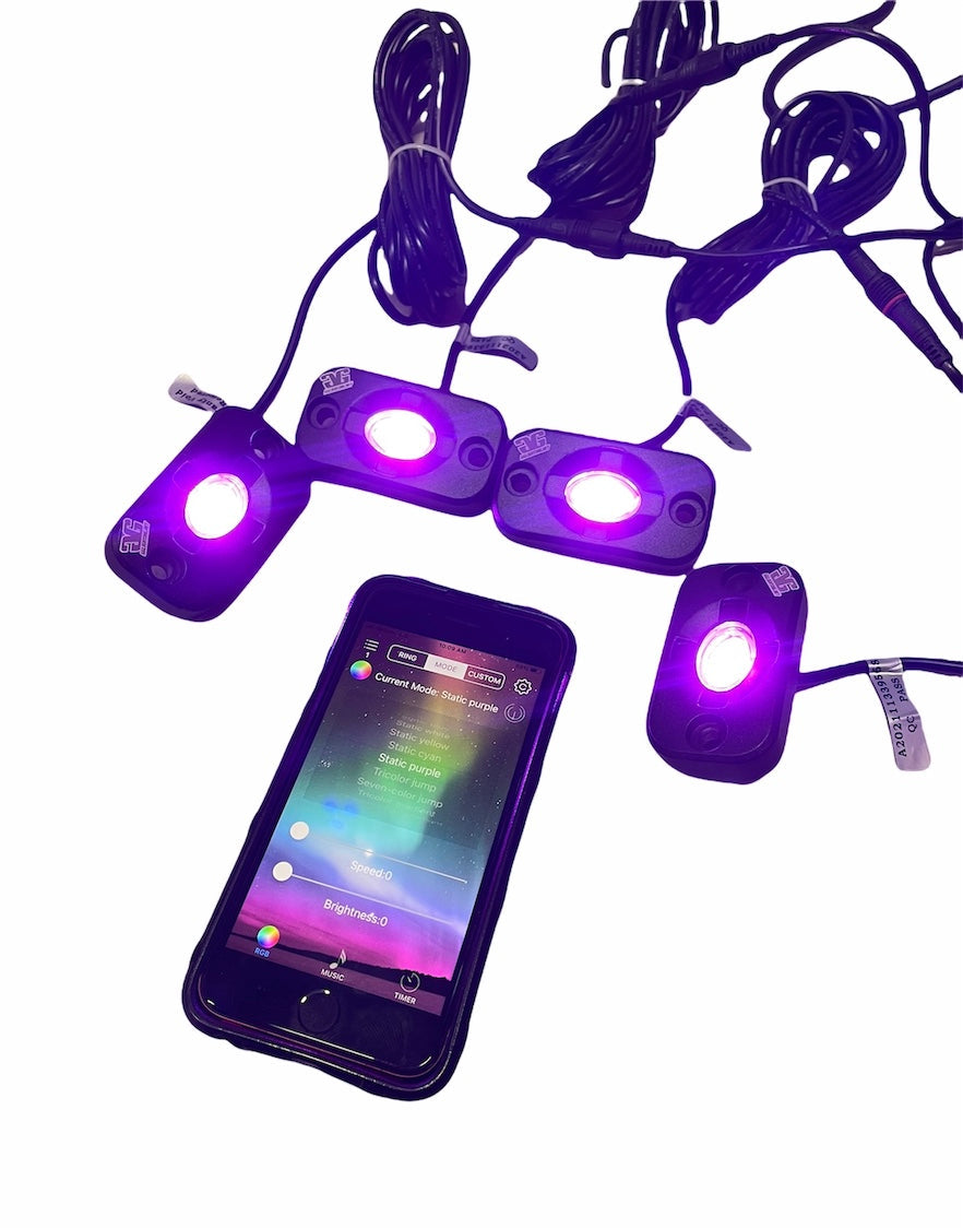 RGB LED Color Changing Rock Lights GGLighting