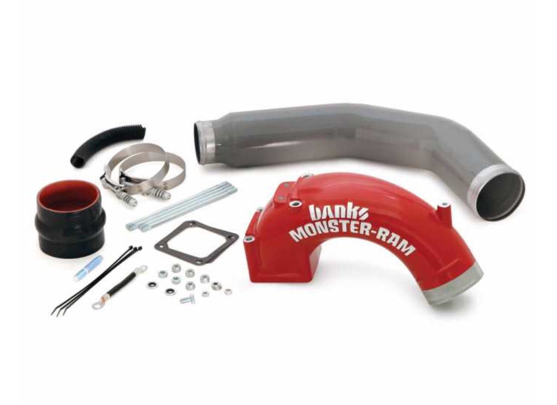 Monster-Ram Intake Elbow with Boost Tube for use with 2003-2007 Dodge 5.9L Far From Stock - Meyer Distributing