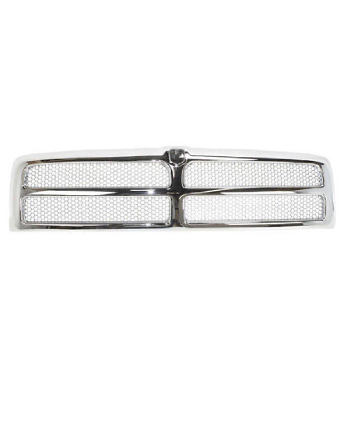 New Chrome Shell w/ Silver Insert Grille for Dodge Ram 1500 2500 3500 1994-2002