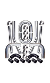 3” Universal 76mm Polished Aluminum Intercooler Pipe kit Far From Stock