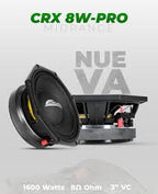 CRX-8W-PRO-NEO | 8" Midbass Speaker | 1600W | 8Ω | Neodymium ALTA GAMA CAR AUDIO