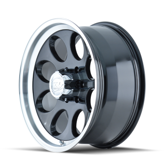 ION TYPE 171 BLACK/MACHINED LIP 15X10 5-114.3 -38MM 83.82MM