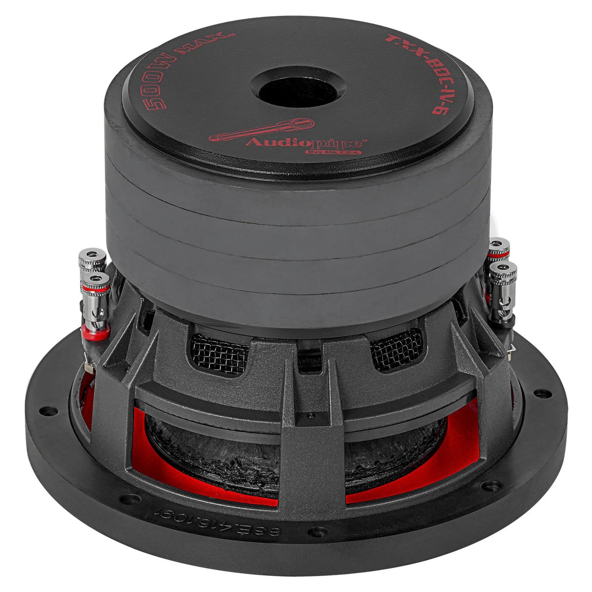 Audiopipe TXX-BDC-IV-6 | 6" 250W RMS Quad Stack Composite Cone Subwoofer DVC Audiopipe