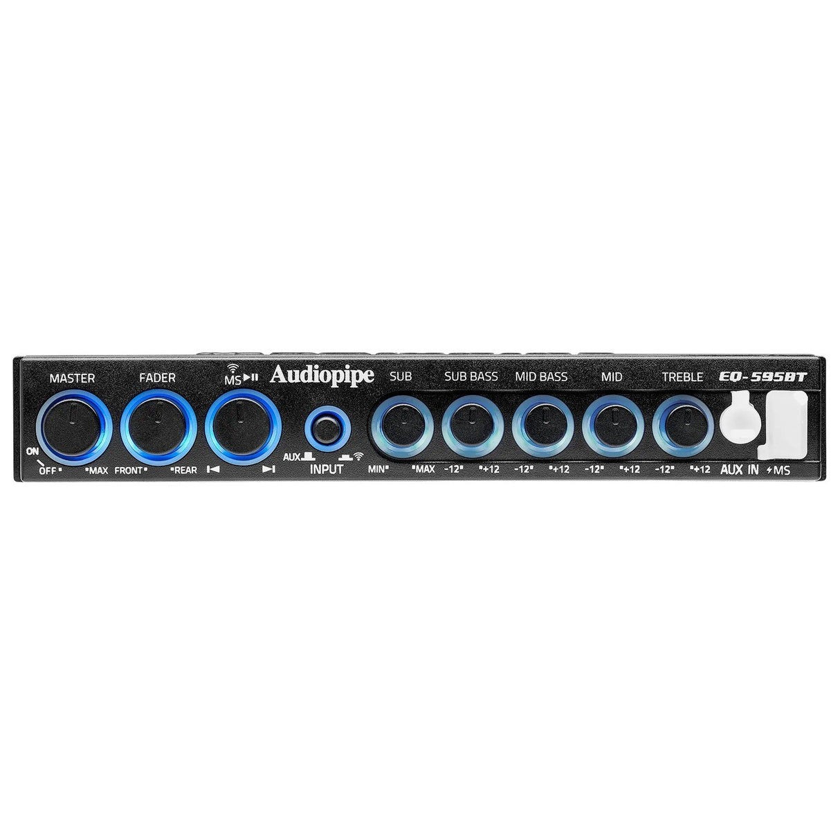 Audiopipe EQ-595BT 4 Band Wireless Streaming Graphic Equalizer Audiopipe