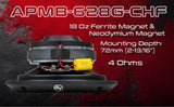 Audiopipe APMB-628G-CHF 6.5" 150W RMS Compression Horn Midrange Speakers (Single) Audiopipe
