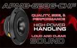 Audiopipe APMB-628G-CHF 6.5" 150W RMS Compression Horn Midrange Speakers (Single) Audiopipe