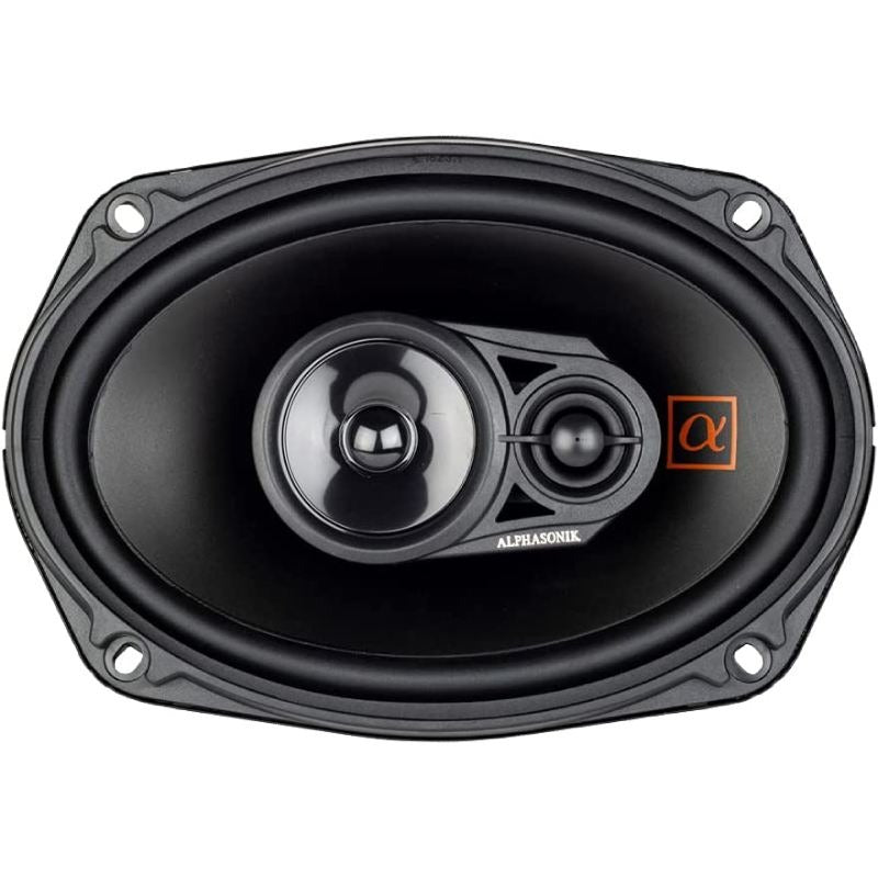Alphasonik NS693 | 6"x9" 210W 3-Way Coaxial Speakers 3-Ohm (Pair) Alphasonik