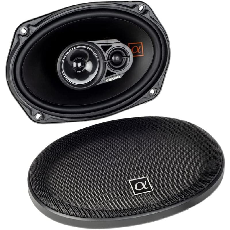 Alphasonik NS693 | 6"x9" 210W 3-Way Coaxial Speakers 3-Ohm (Pair) Alphasonik