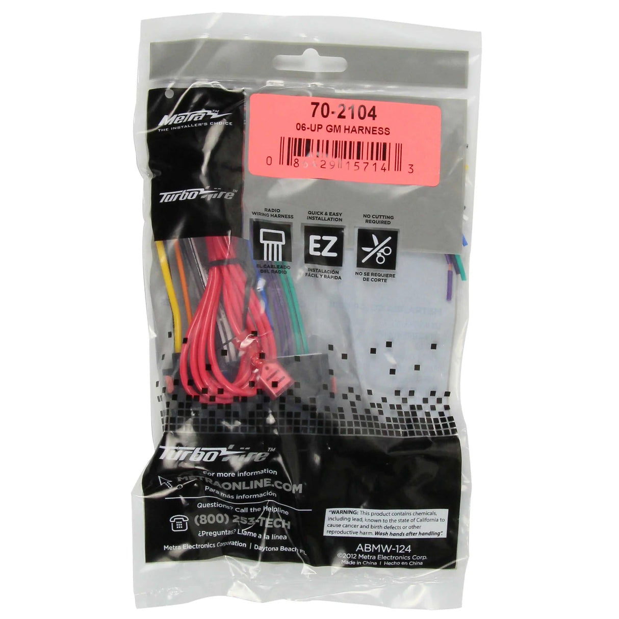 Metra 70-2104 Radio Replacement Harness For GM 2006-2012 Metra