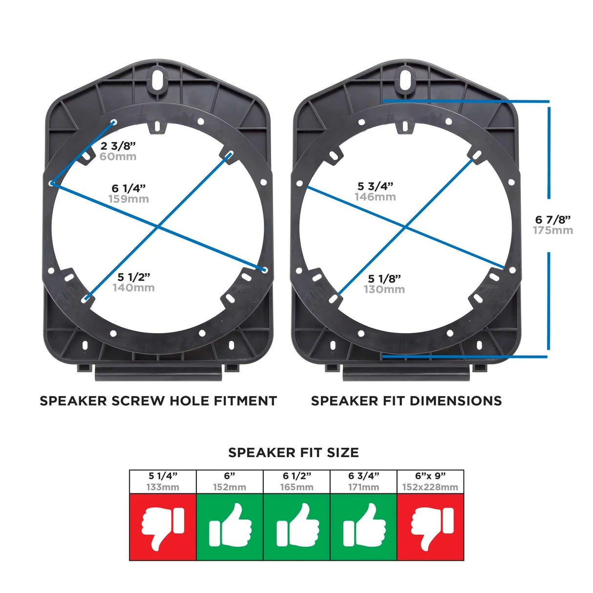 Metra 82-3020 Chevrolet Silverado/GMC Sierra 2007-2014 Speaker Adapter Metra
