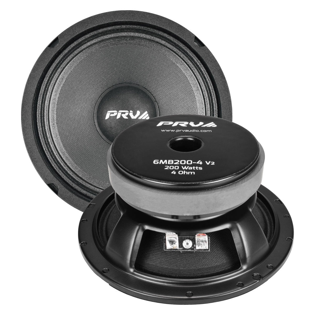 PRV Audio 6MB200-4 v2 6.5" 200W RMS Midbass Speaker (Single) PRV Audio
