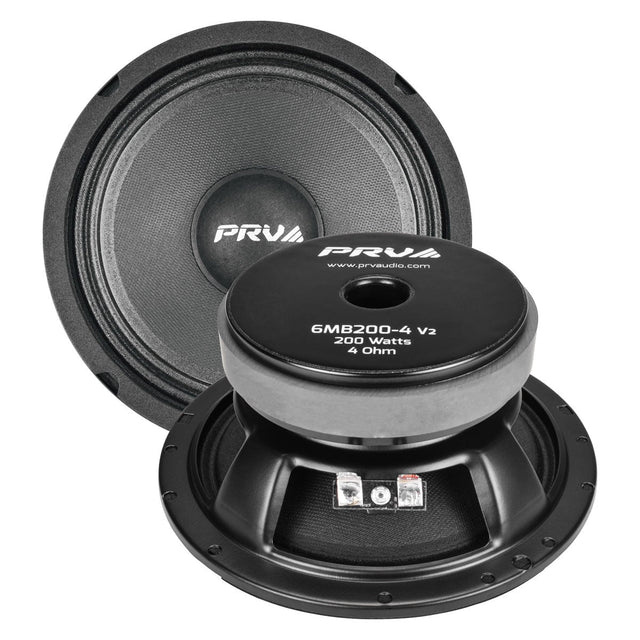 PRV Audio 6MB200-4 v2 6.5" 200W RMS Midbass Speaker (Single) PRV Audio