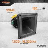 PRV Audio WG175PH 1" Exit Phenolic Compression Driver + Horn Combo PRV Audio