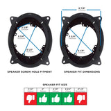 Metra 82-8150 Speaker Adapters For Toyota/Lexus 2012-2024 6" to 6.75"