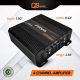 PRV Audio QS1200.4 | 4-Channel Class D Amplifier 2-Ohm PRV Audio