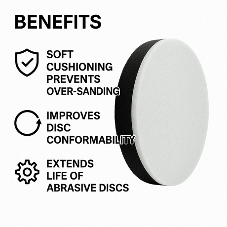 3-Pack: Extra-Thick 5" Sanding Interface Pad (Hook & Loop)