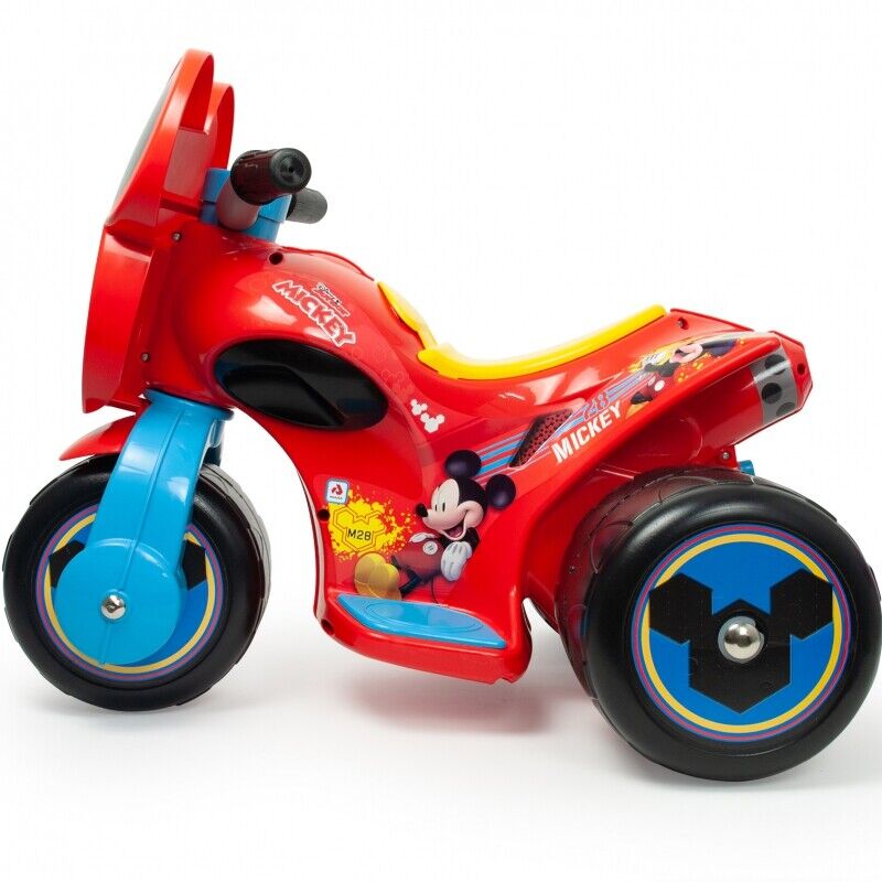 INJUSA Mickey Mouse Samurai Tricycle Ride-On with 6V Battery for Kids