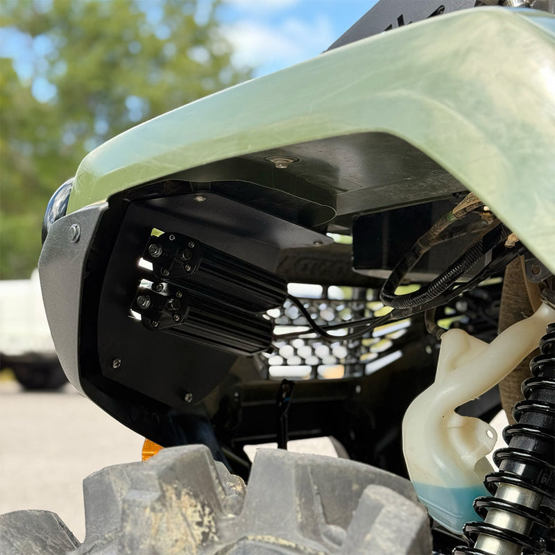 Dual Wide 8" LED Headlights for 2014+ Honda Rancher, Foreman, Rubicon Vessel Powersports