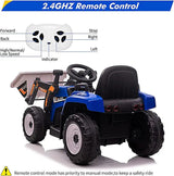 Interactive 12V Kids Excavator Digger Construction Truck Toy with Working Bucket - Perfect Gift for Little Builders