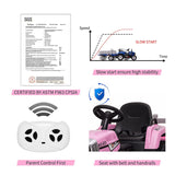 Interactive 12V Ride-On Tractor Trailer for Kids with Remote Control and MP3 Player