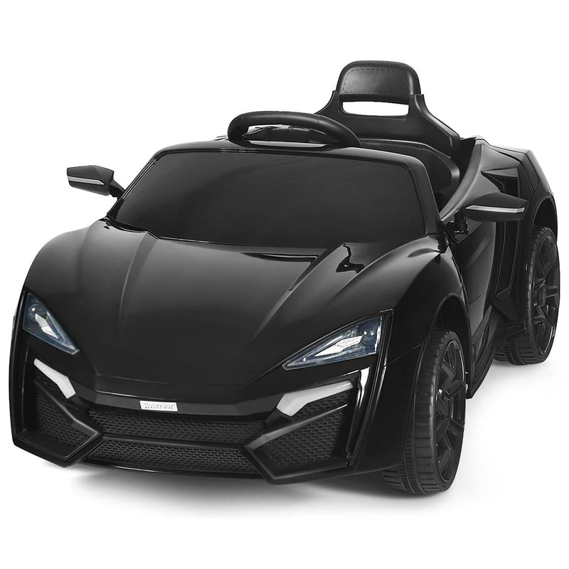 Interactive 2.4G RC Electric Car for Kids with Lights, MP3 Player, and Openable Doors - 12V