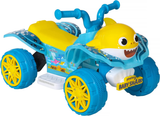 Interactive Baby Shark 6V Quad Ride-On with Light-Up Handlebars and Catchy Song