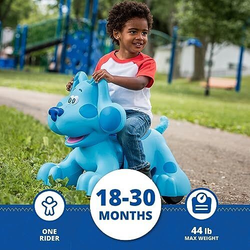 Interactive Blue's Clues Snack Time Ride-On Toy by Kid Trax - 6V Rideamals with 20 Fun Sounds
