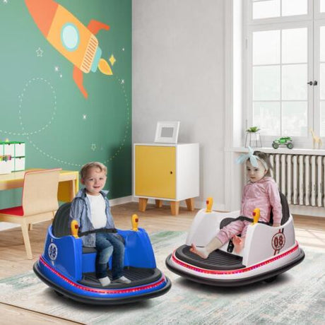 Interactive Electric Bumper Car for Kids with Music, Lights, and Parental Control - Available in 4 Vibrant Colors!