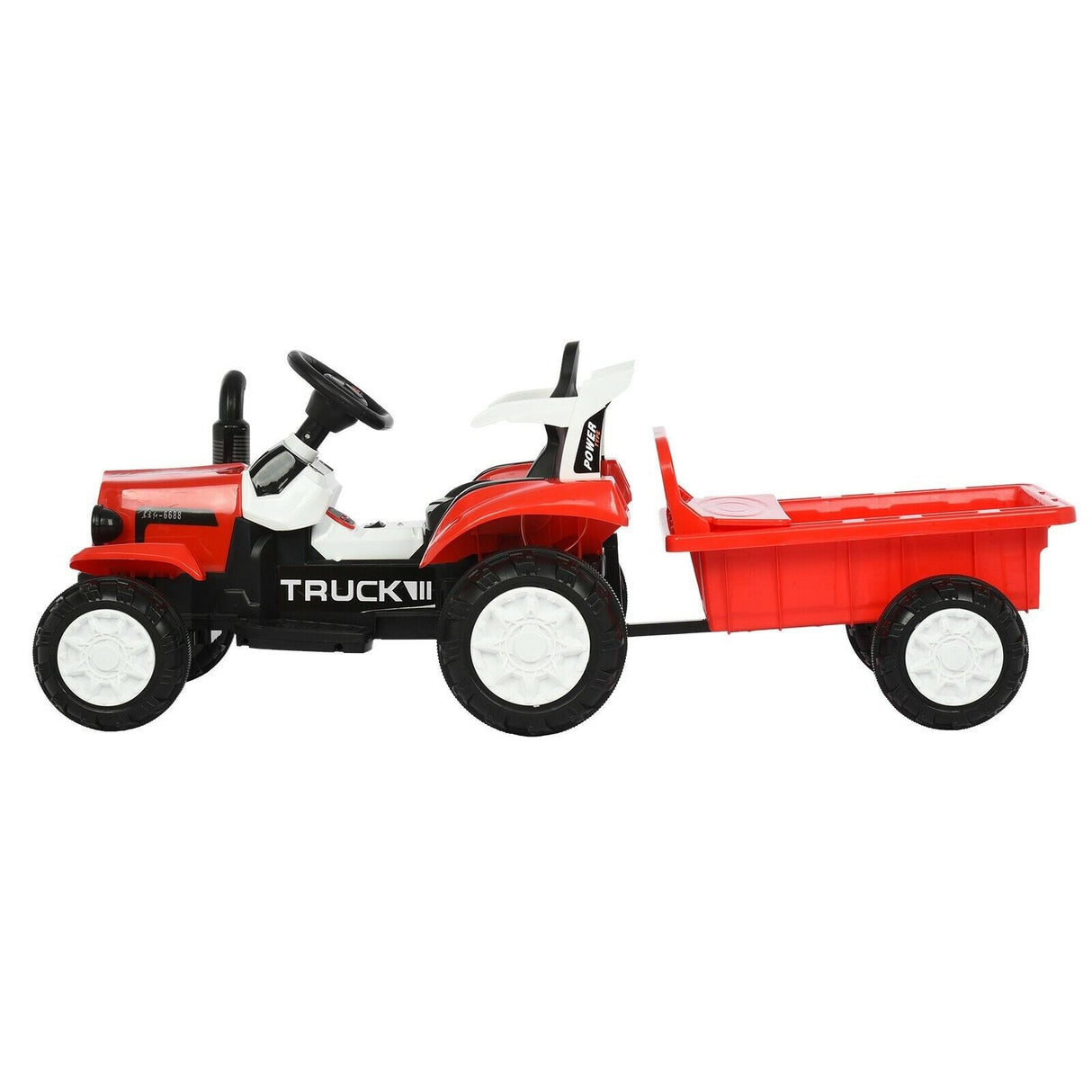 Interactive Electric Tractor Scooter for Kids with Detachable Trailer - Perfect for Playtime Fun!