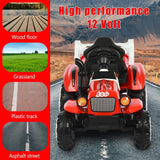 Interactive Electric Tractor Set with Detachable Cars for Toddlers 1-3 Years