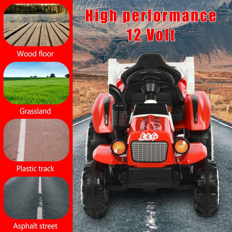 Interactive Electric Tractor Set with Detachable Cars for Toddlers 1-3 Years