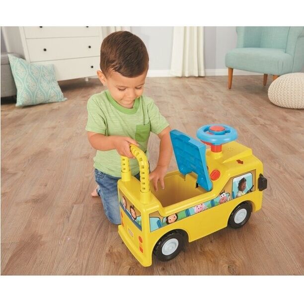 Interactive Push Car Toy for Toddlers: Wheels on the Bus Ride-On Fun for Ages 1-3 Years