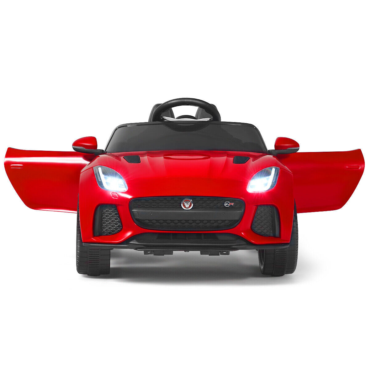Jaguar F-Type SVR 12V Licensed Ride On Car for Kids with Music & Lights - Red