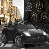 Jaguar F Type SVR 12V Licensed Ride-On Car with MP3 Player for Kids - Black