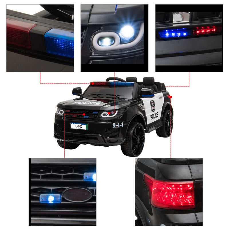 JC002 Dual Drive Police Car with Remote Control - 30W*2 Motor and 12V4.5AH Battery