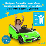 Jeep 24V/12V Kids Electric Ride-On Car with Remote Control, 3 Speeds, and LED Lights