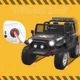 Bluetooth Remote Control 2-Seater Electric Ride On Jeep for Kids with USB Port