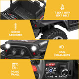 12V Electric Jeep Toy Car for Kids with LED Lights, MP3 Player, and Remote Control - Perfect Gift for Boys and Girls