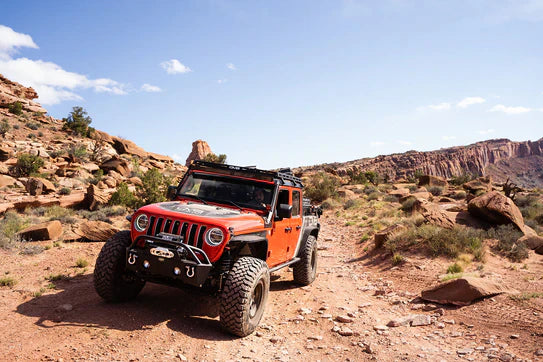DV8 Offroad 07-18 Jeep JK, 18+ JL/ JT Jeep Wrangler Pocket Front Bumper