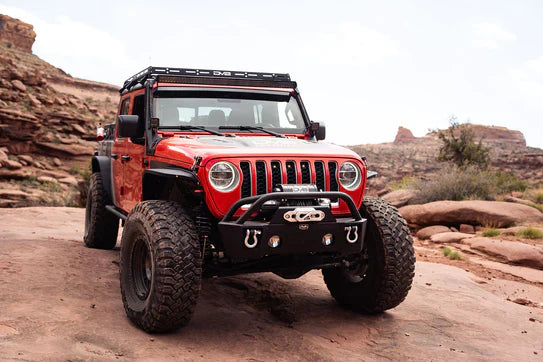 DV8 Offroad 07-18 Jeep JK, 18+ JL/ JT Jeep Wrangler Pocket Front Bumper