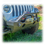 Jeep JK/JL/JT Front Bumper with Welded-On Bull Bar & Skid Plate | 2007–2025 Turn Offroad