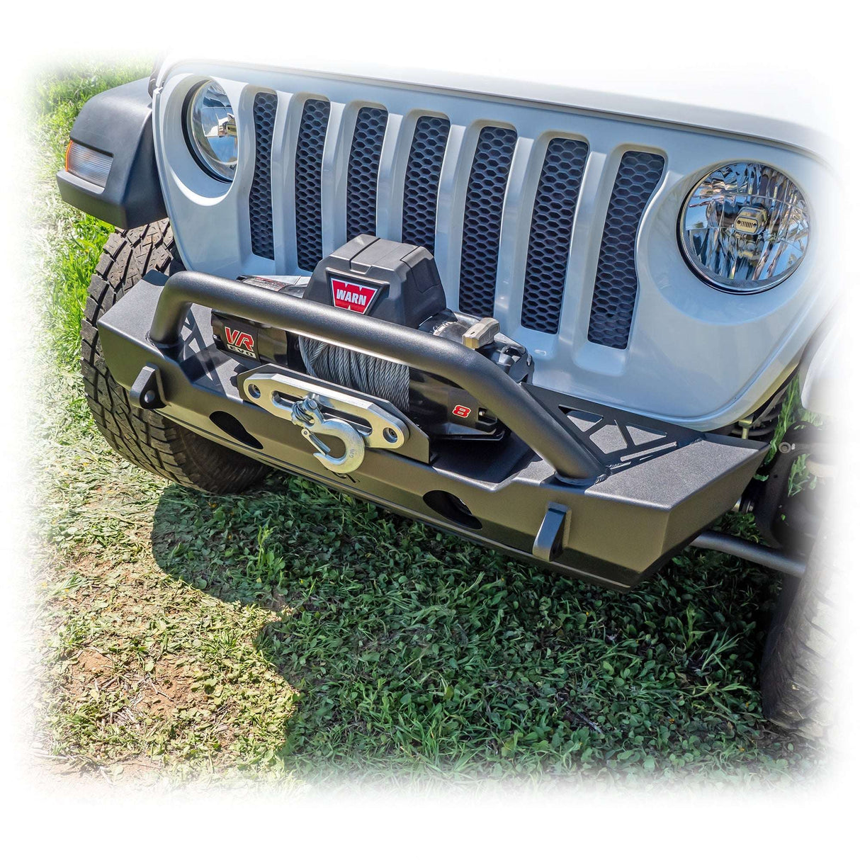 Jeep JK/JL/JT Front Bumper with Welded-On Bull Bar & Skid Plate | 2007–2025 Turn Offroad