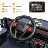 Jeep Kids Ride On Car with Parent Remote Control, Customizable Stickers, and LED Lights - 12V
