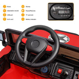Jeep Kids Ride On Car with Parent Remote Control, Customizable Stickers, and LED Lights - 12V