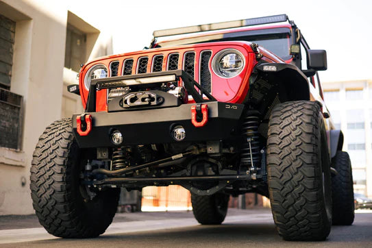 DV8 Offroad 07-18 Jeep JK, 18+ JL/ JT Jeep Wrangler Front Stubby Bumper